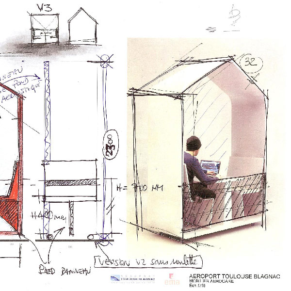 Croquis de cabane en bois Vendredi